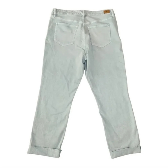 Lauren Ralph Lauren Jeans Blue Gray High Rise Premier Straight Ankle sz 10 - Picture 5 of 12